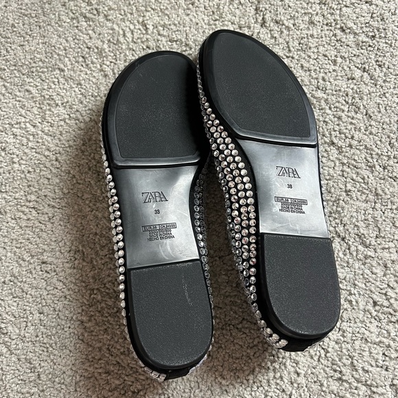 Zara Rhinestone Ballet Flats - Picture 4 of 4